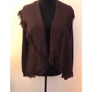 Style&Co. Fringe Cardigan Sweater Wrap Size Small